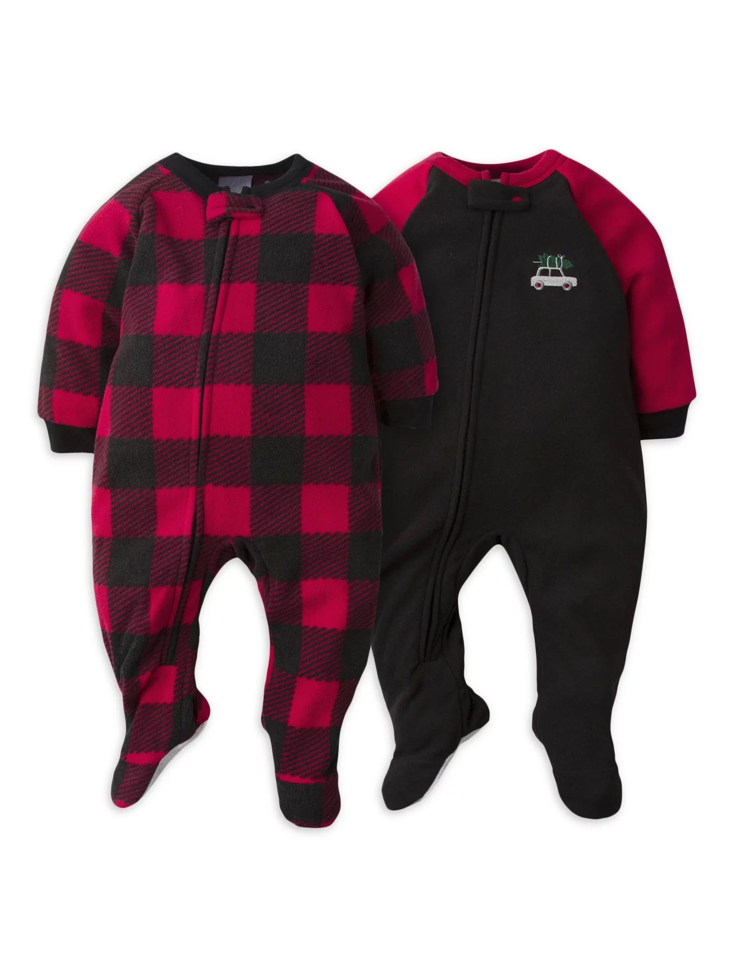Gerber Baby & Toddler Boy Microfleece Blanket Sleeper Pajamas, 2-Pack, Sizes 0/3M-5T | Walmart (US)