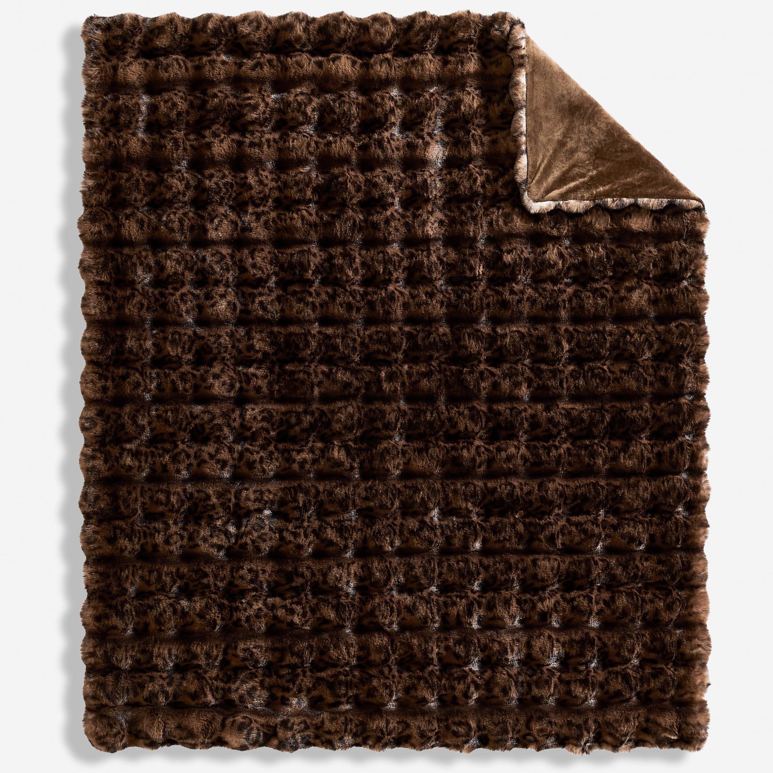 WDCOZY Cheetah Leopard Print Bubble Throw Blanket, Luxury Faux Rabbit Fur Mink Plush Throw for Co... | Amazon (US)