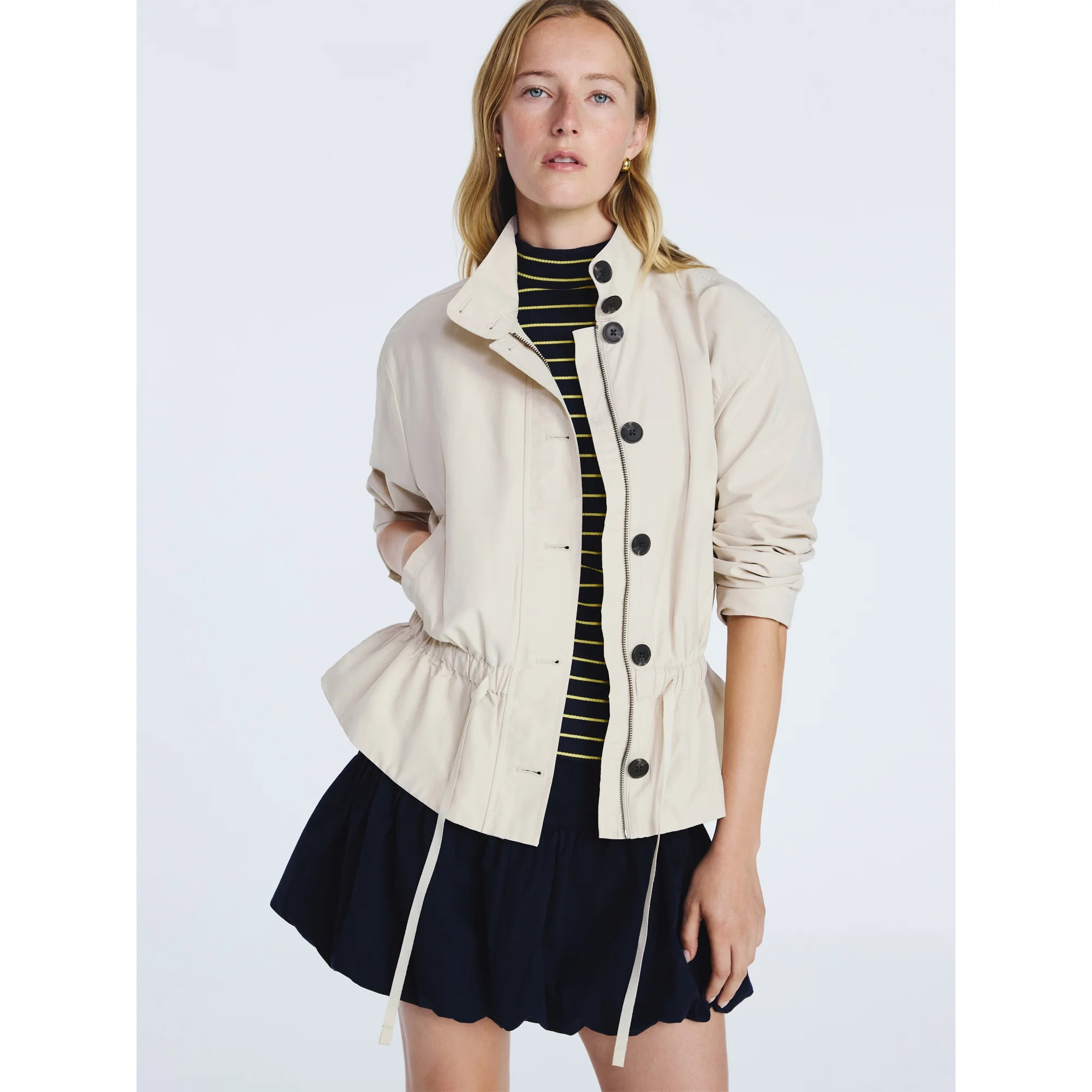 Free Assembly Women's Cinched Parachute Jacket, Sizes XS-XXL | Walmart (US)