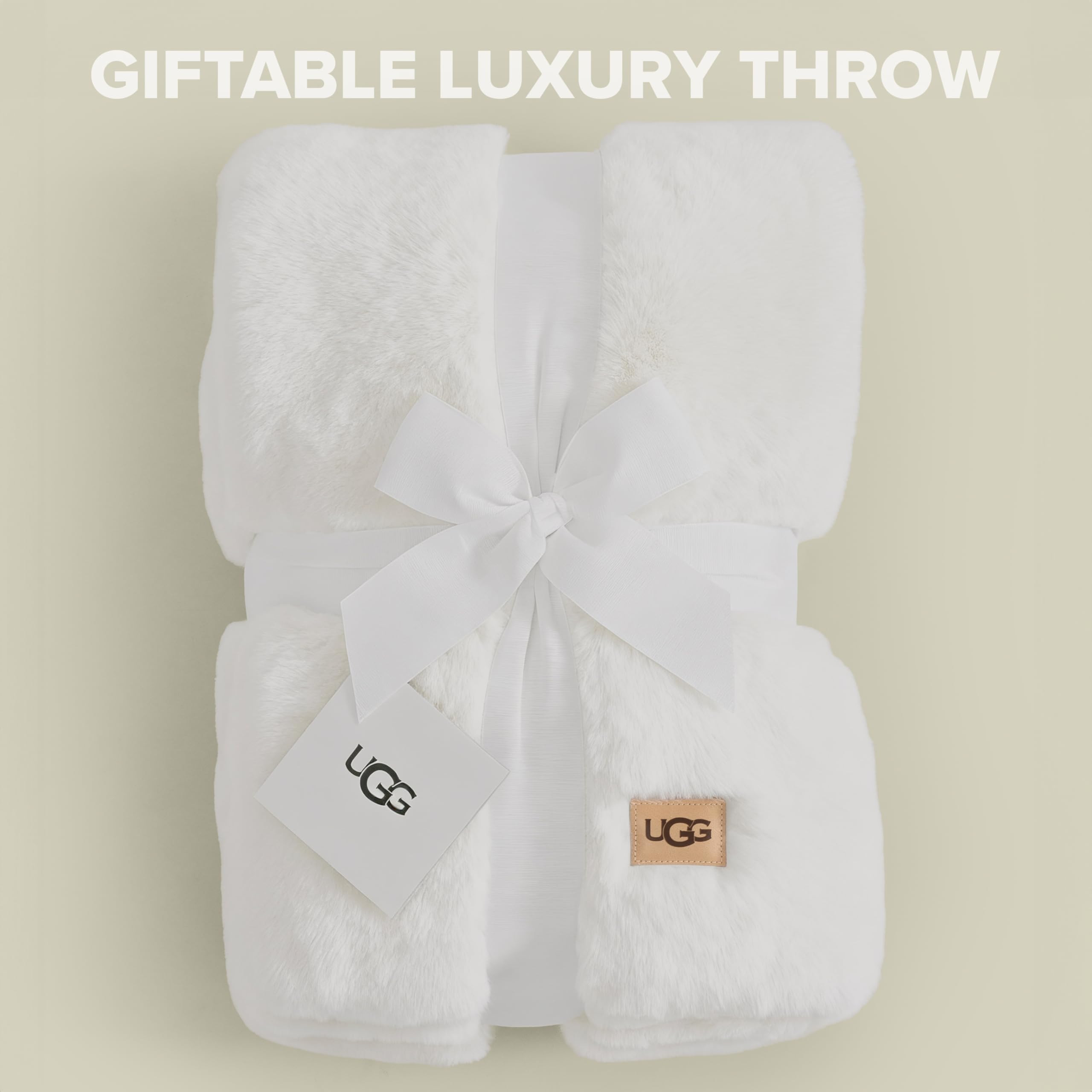 UGG Plush Faux Fur Throw Blanket Reversible Medium Weight Luxury Soft Throw Blankets for Bed or C... | Amazon (US)