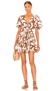 Rhode Madeline Dress in Free Spirit Brown from Revolve.com | Revolve Clothing (Global)