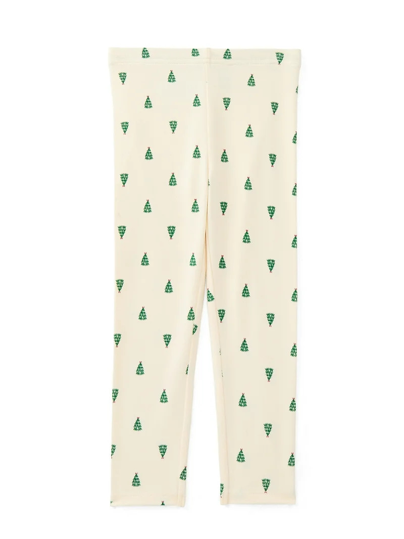 Holiday Time Toddler Girls Christmas Leggings, Sizes 12M-5T | Walmart (US)