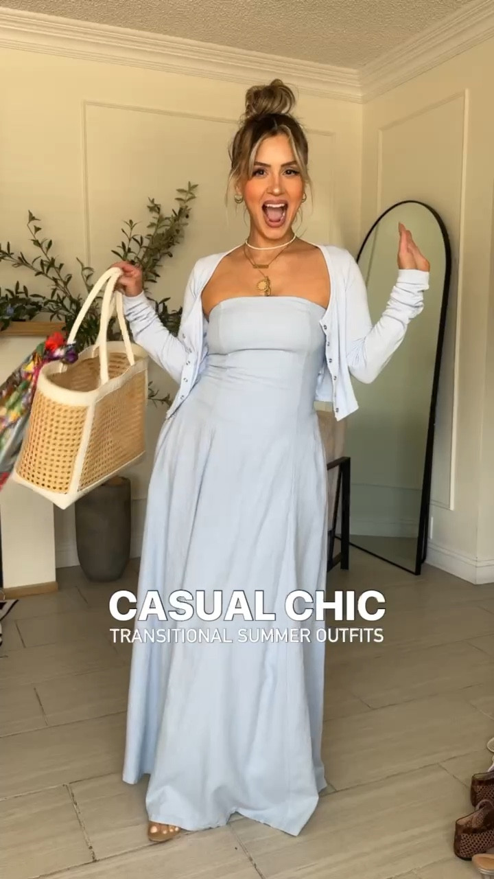 Casual Chic Transitional Summer Outfits
✔️XS in light blue linen dress + cardigan from @aerie (size down in both of them they run big)
✔️ size SMALL in coral 2-piece set! XS in. ivory cardigan
✔️ small in floral, maxi skirt and denim corset
✔️ Small in linen pants in DARK KHAKI + small in ivory vest
✔️ Small in teal linen skirt (size up if you're in between sizes!
✔️ Small in olive green maxi dress. It has a really great stretch.
Follow my shop@ImLola on the@shop.LTKapp to shop this post and get my exclusive app-only content!