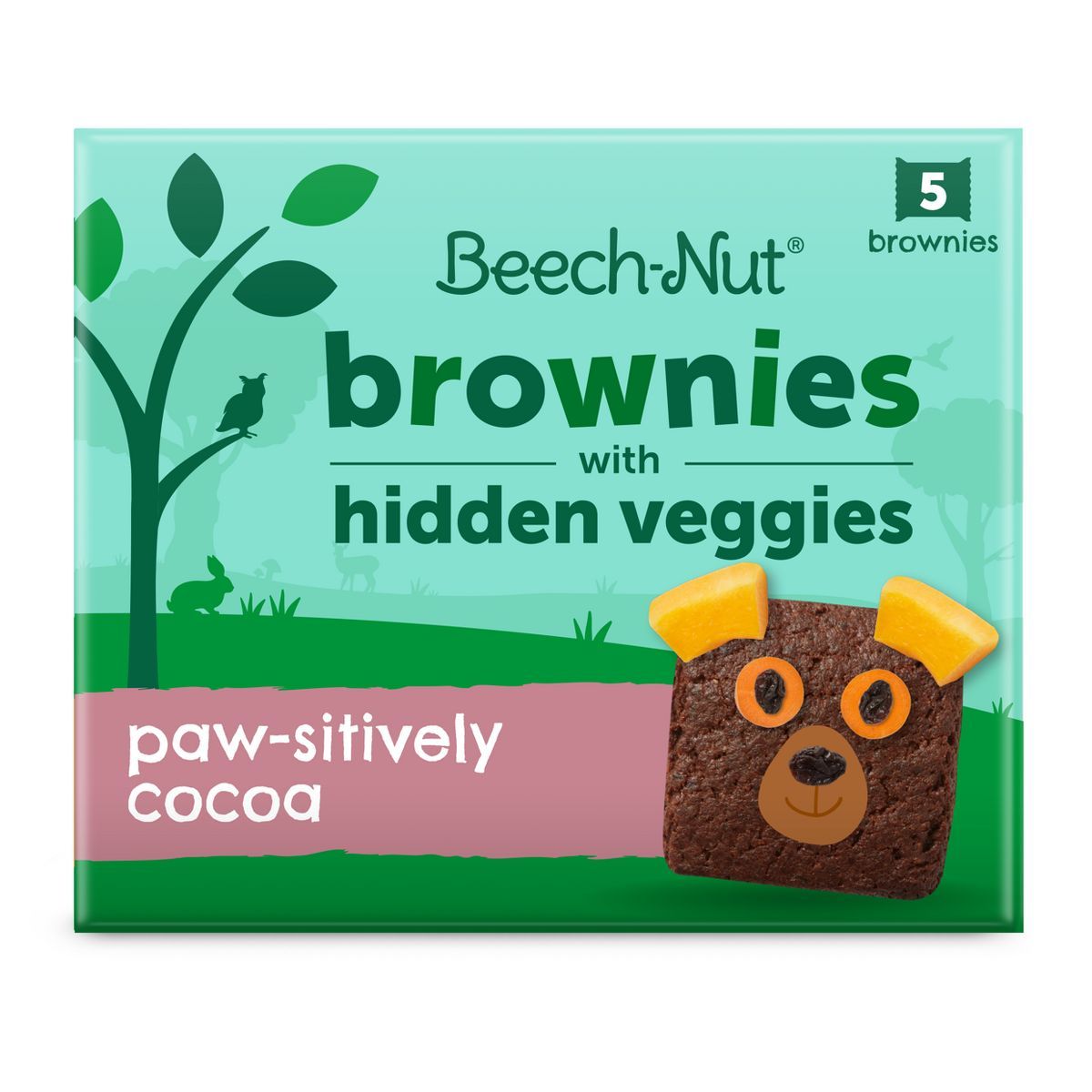Beech-Nut Hidden Veggies Brownies Chocolate Baby Snack - 4.1oz/5pk | Target