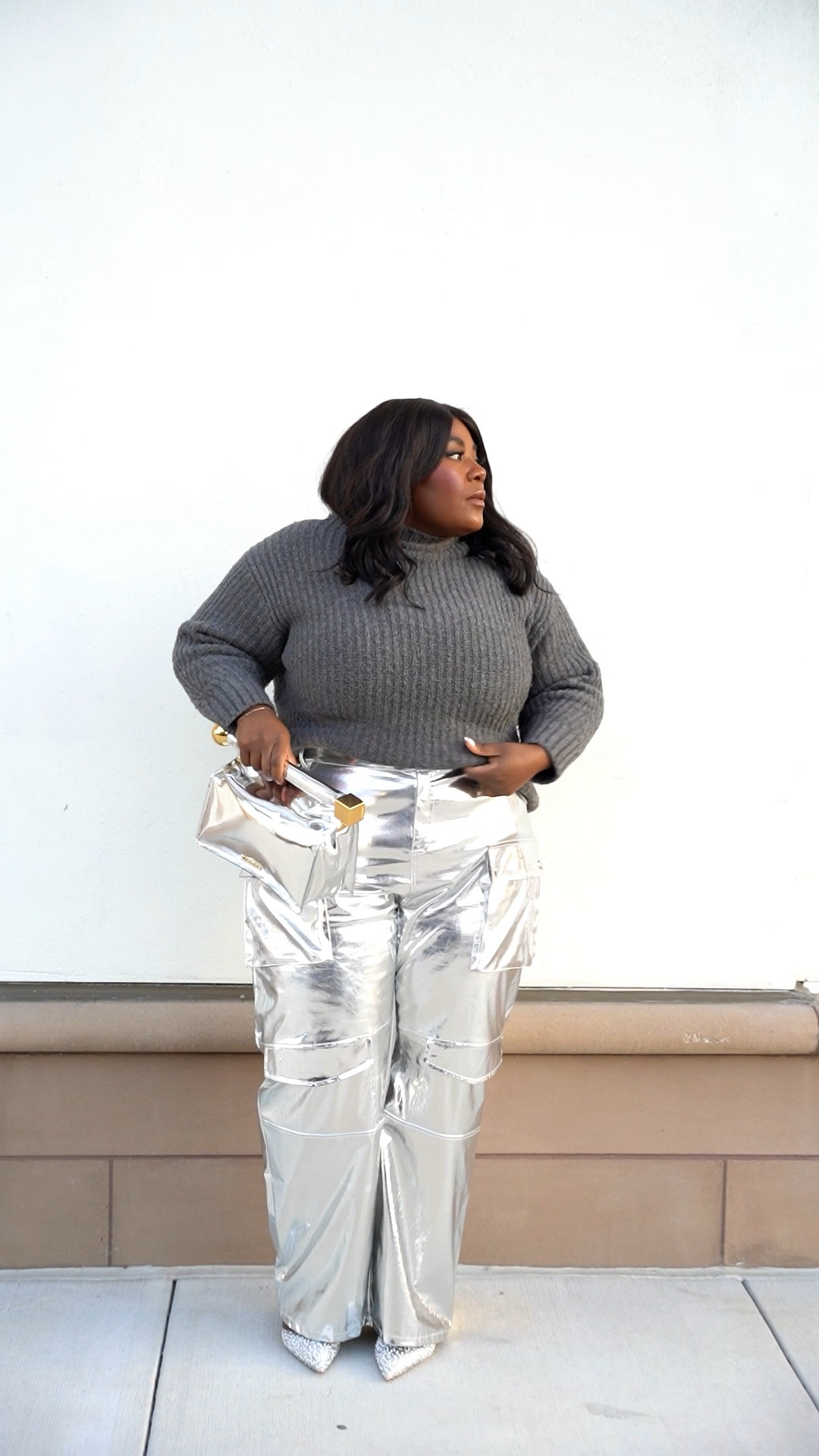 the renaissance continues - metallic pants were such a big trend last year and they’re definitely here to stay — style this fun statement pants in a monochromatic look for a chic and real world wearable way.

Some of these items aren’t linkable via LTK so I’ve rounded up some similar items to get the lookk

#metallicpants #plussizefashion #plussizeoutfit 

#LTKplussize #LTKparties #LTKfindsunder100