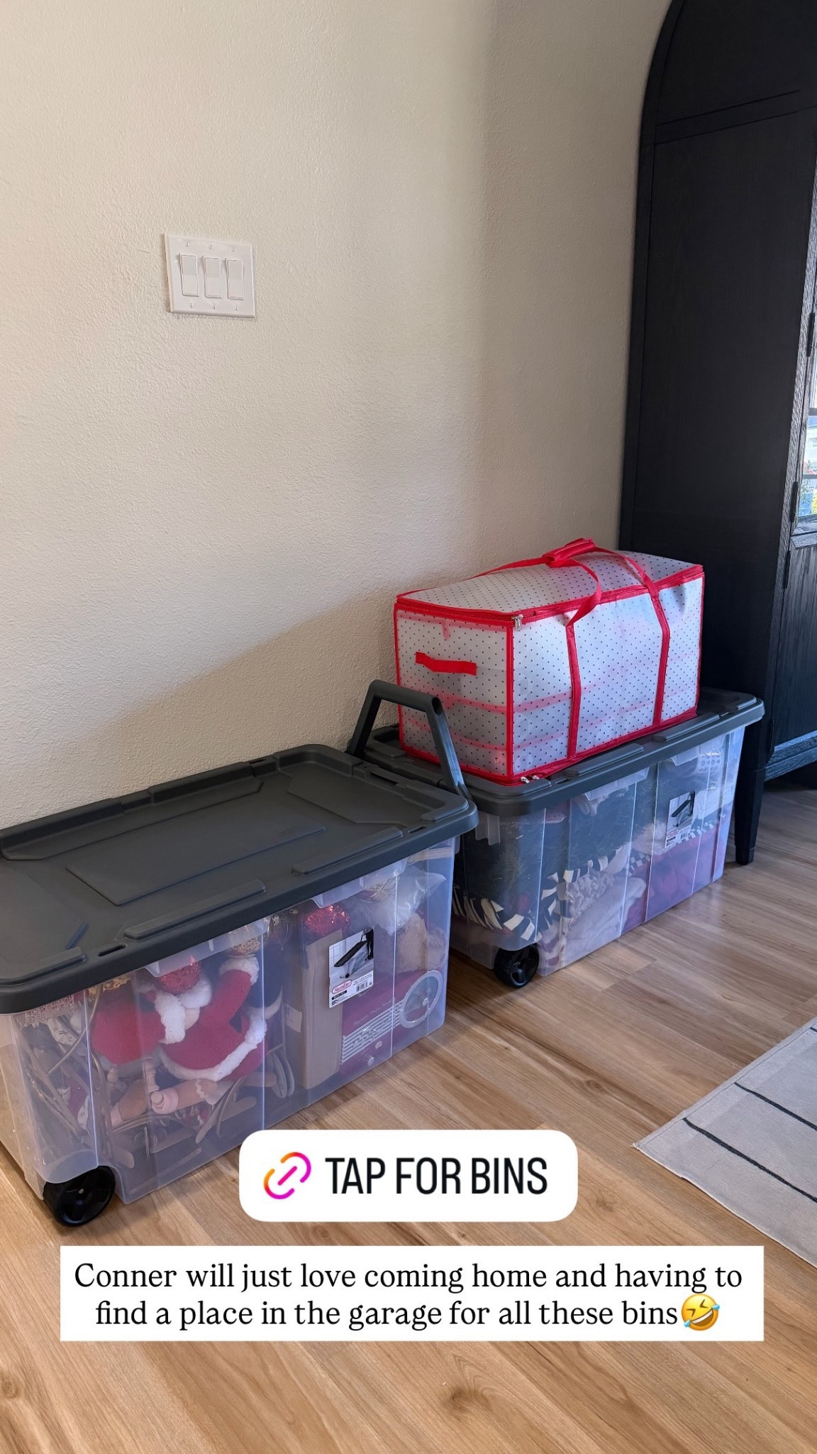 Storage Bins
Bins with wheels
Christmas decoration storage 

#LTKHome #LTKSeasonal