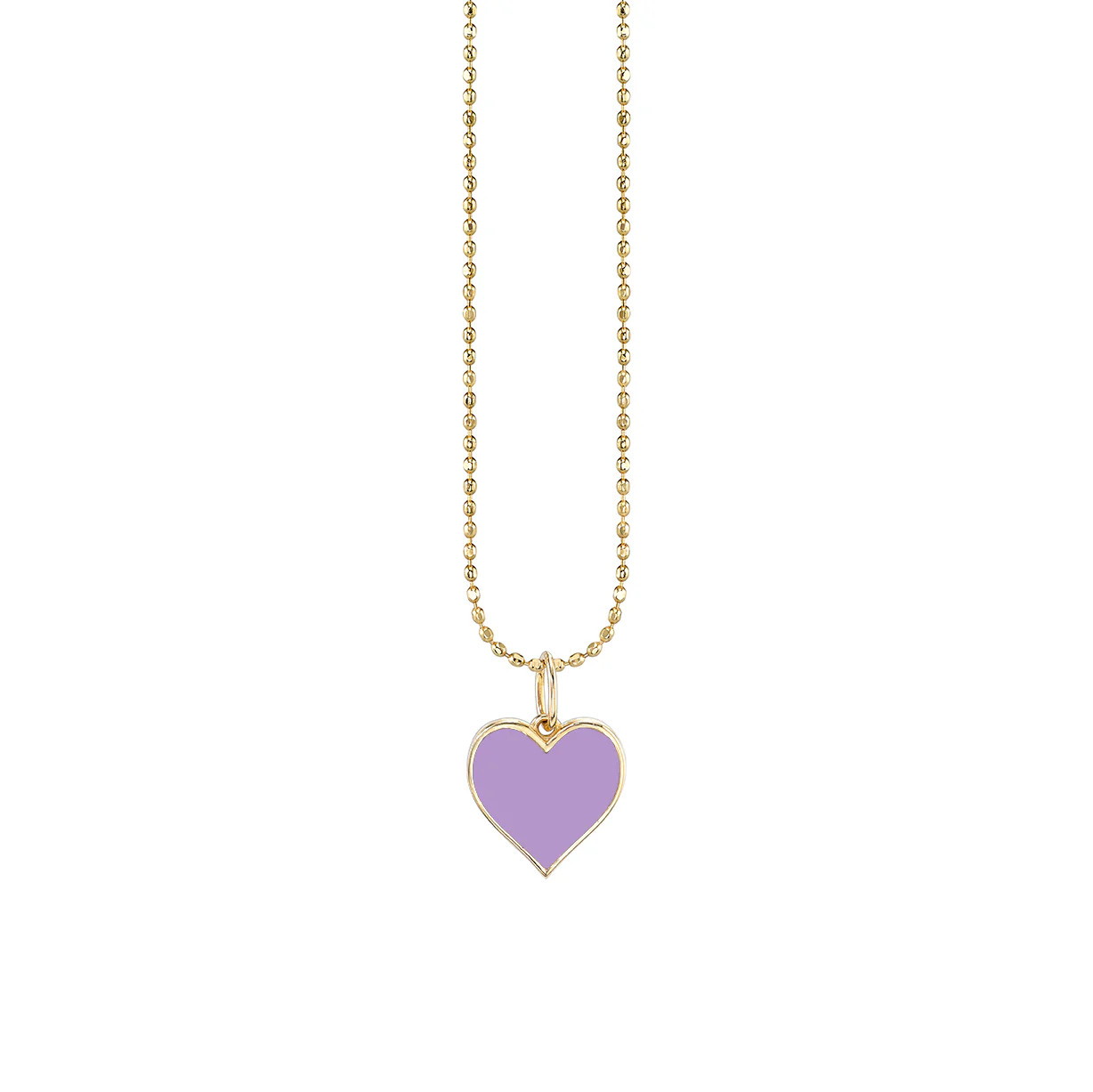Gold & Enamel Small Heart Charm | Sydney Evan