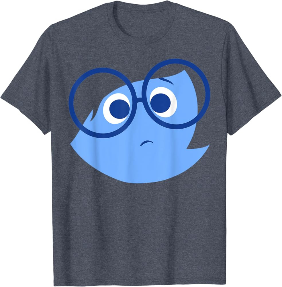 Disney Pixar Inside Out Sad Face Halloween T-Shirt | Amazon (US)