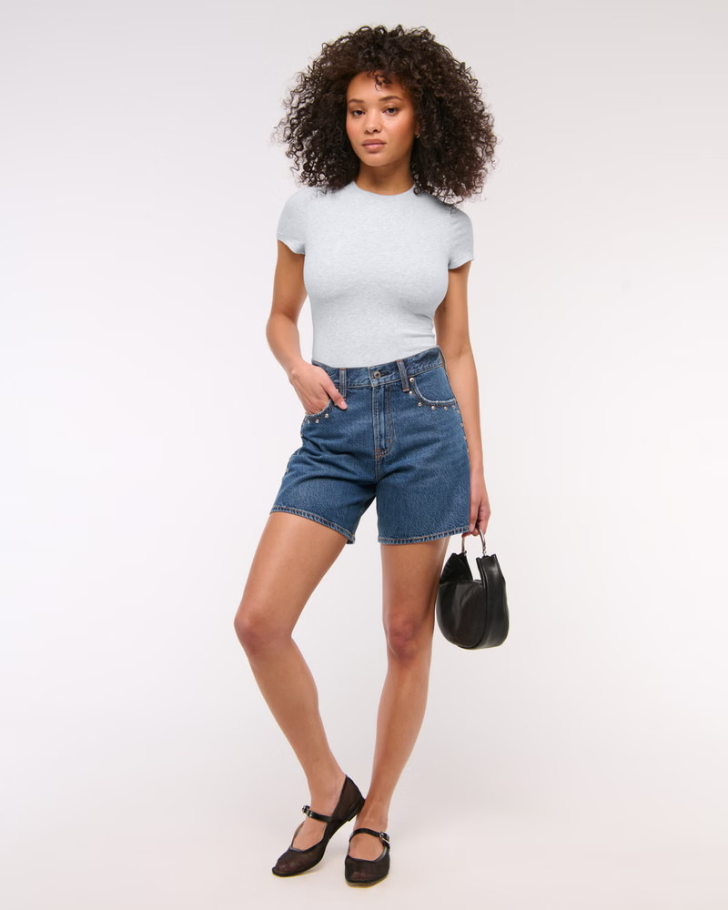 Women's Double-Lined Baby Tee | Women's Clearance | Abercrombie.com | Abercrombie & Fitch (US)