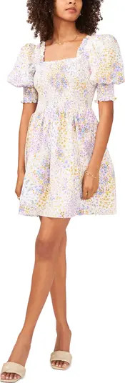 Square Puff Sleeve Smocked Dress | Nordstrom Rack