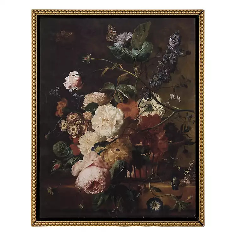 New! Timeless Soft Petals Framed Canvas Art Print | Kirklands