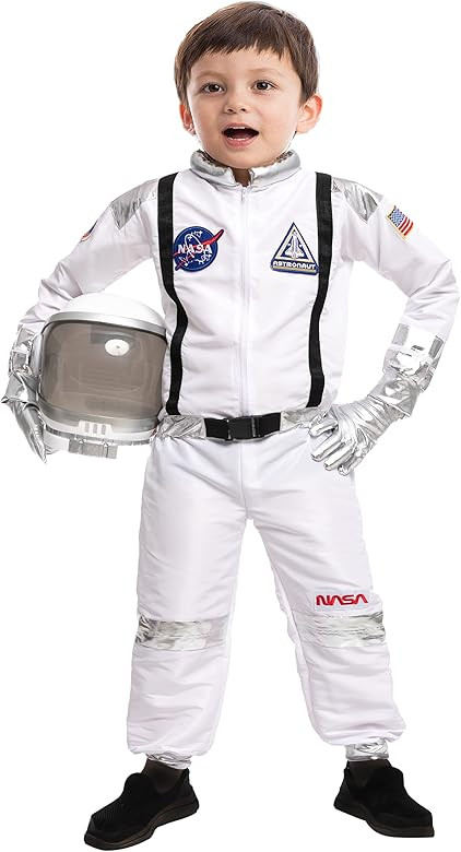 Spooktacular Creations Halloween Child Unisex Silver Stripes Astronaut Costume, Pilot Jumpsuit Wi... | Amazon (US)