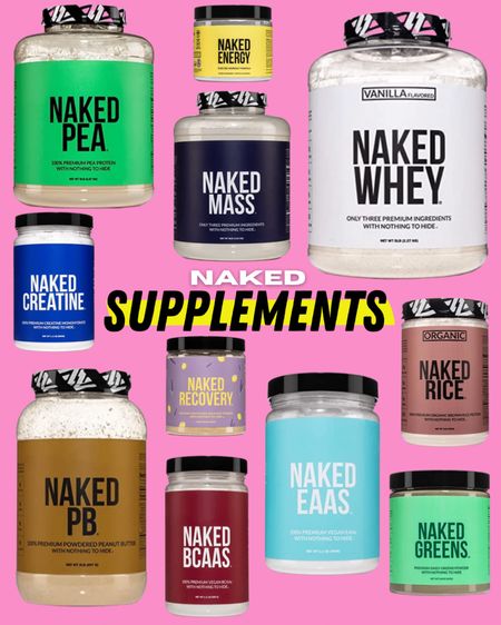 Strip away the shit and your left Naked nutrition. Clean supplements with no additives, no artificial sweeteners, and no artificial colors. 

#LTKfit