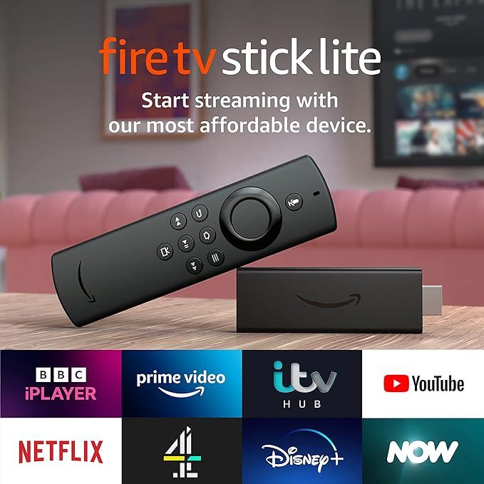 Fire TV Stick Lite with Alexa Voice Remote Lite (no TV controls) | HD streaming device | Amazon (UK)
