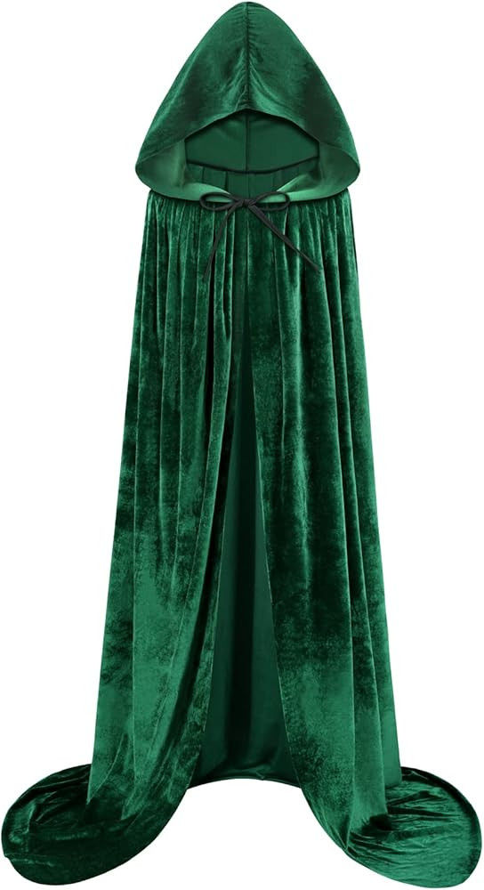 Sarfel Hooded Cloak Velvet Cape with Hood Halloween Capes Women Witch Costume Vampire Cloak Wizar... | Amazon (US)