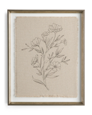 16x20 Sketched Stems Framed Wall Art | TJ Maxx