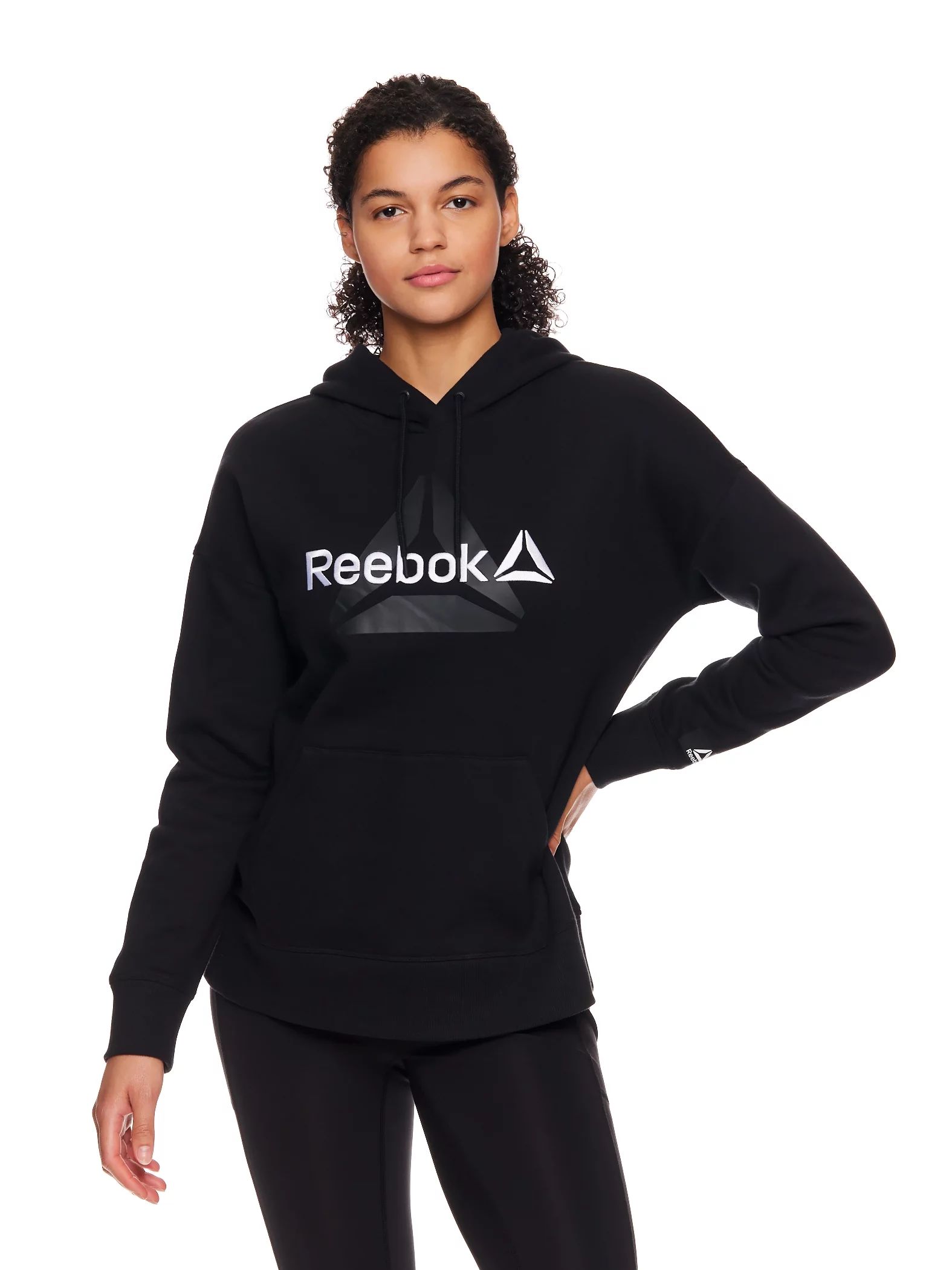Reebok Women's Fleece Warm-Up Hoodie, Sizes XS-XXXL - Walmart.com | Walmart (US)