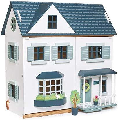 Tender Leaf Toys - Dovetail House - Large Luxury 27.36" Tall 6 Rooms Pretend Play Doll House - En... | Amazon (US)
