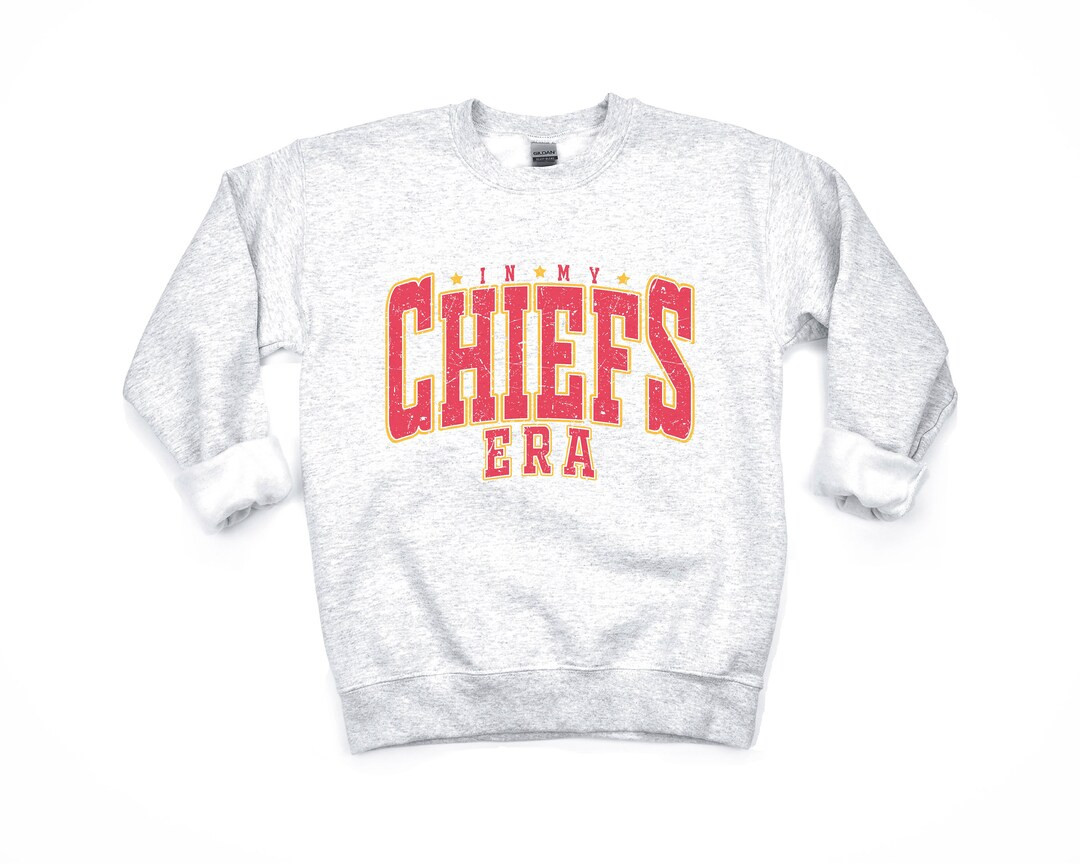 In My Chiefs Era TS Vintage Inspired Sweatshirt TS Football Sweatshirt Chiefs Sweatshirt - Etsy | Etsy (US)