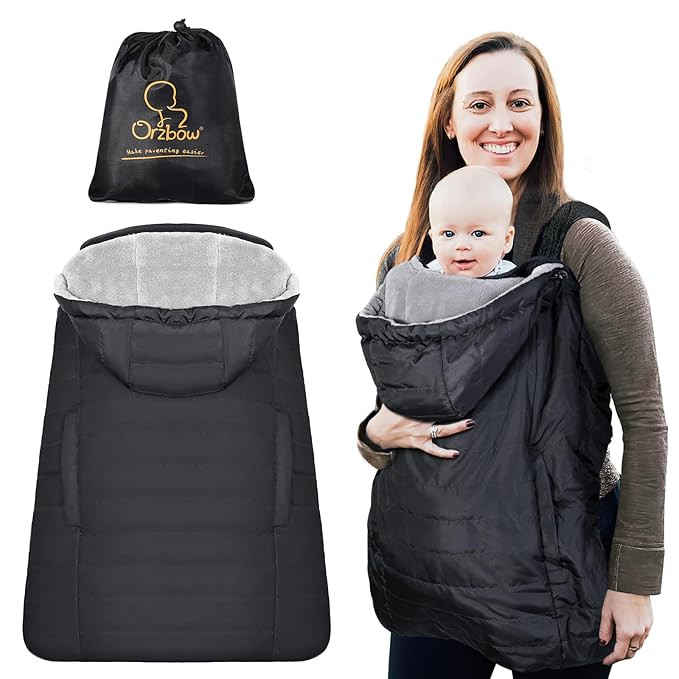 Orzbow Winter Baby Carrier Cover with Detachable Hood, Waterproof & Windproof, Universal for Baby... | Amazon (US)