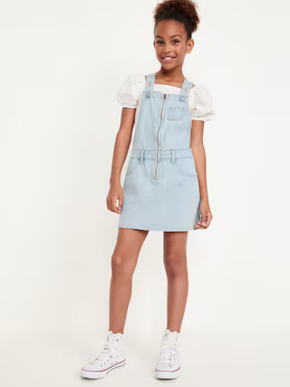 Zip-Front Pocket Skirtall Dress for Girls | Old Navy (US)