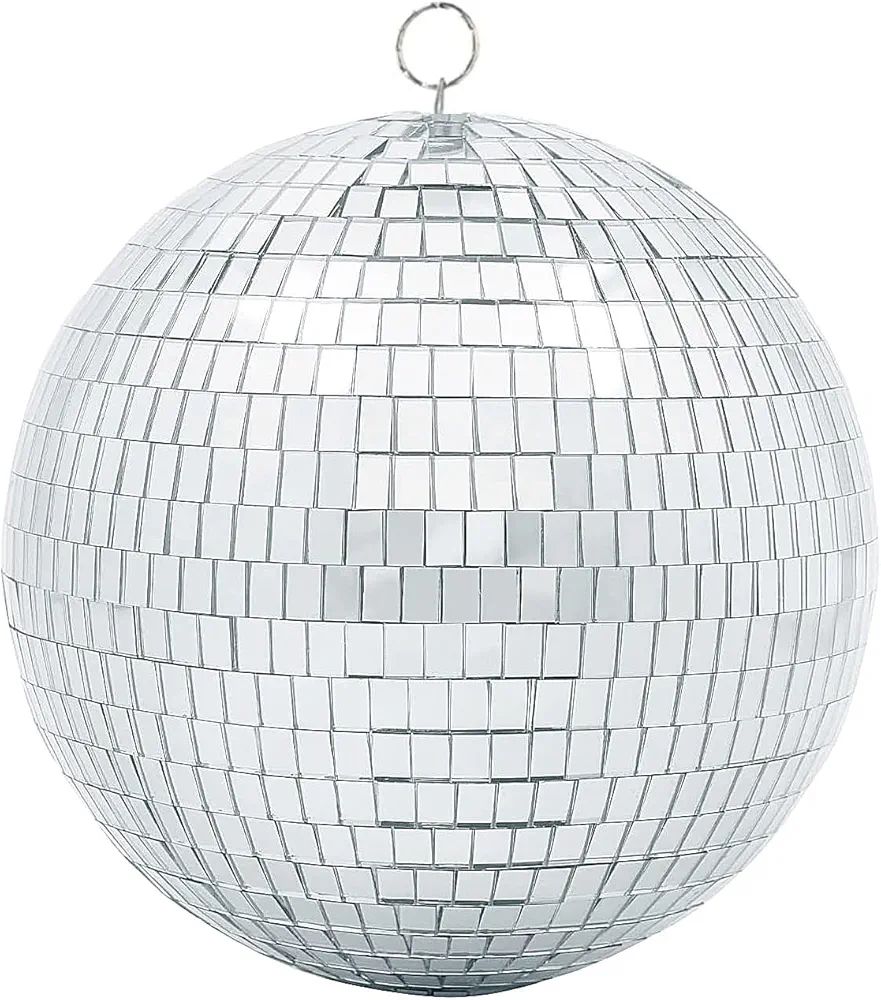 Disco Mirror Ball Silver Hanging Balls for Disco DJ Light Effect Party Home Decoration Club Stage... | Amazon (US)