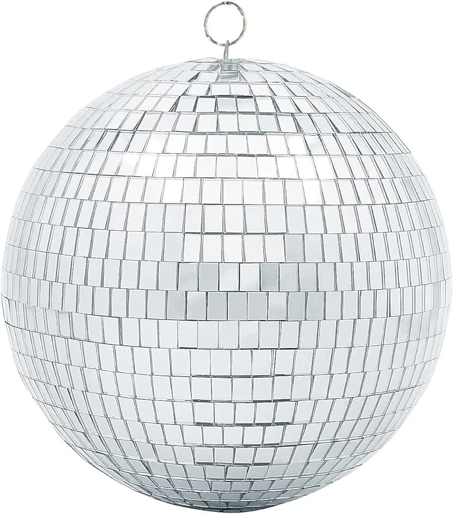 Disco Mirror Ball Silver Hanging Balls for Disco DJ Light Effect Party Home Decoration Club Stage... | Amazon (US)