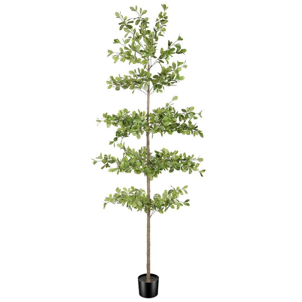 Faux Black Olive Tree 7ft – Artificial Shady Lady Tree with Realistic Leaves & Natural Branches... | Amazon (US)