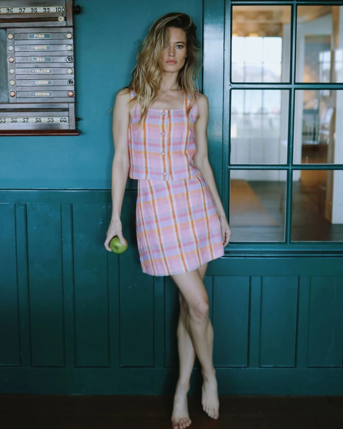 Alice Mini Skirt in Sherbet Plaid | Louise New York