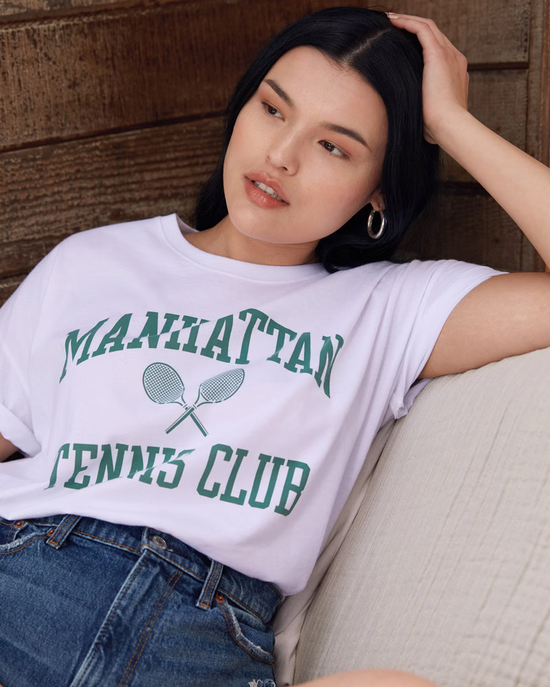 Oversized Boyfriend Graphic Tee | Abercrombie & Fitch (US)