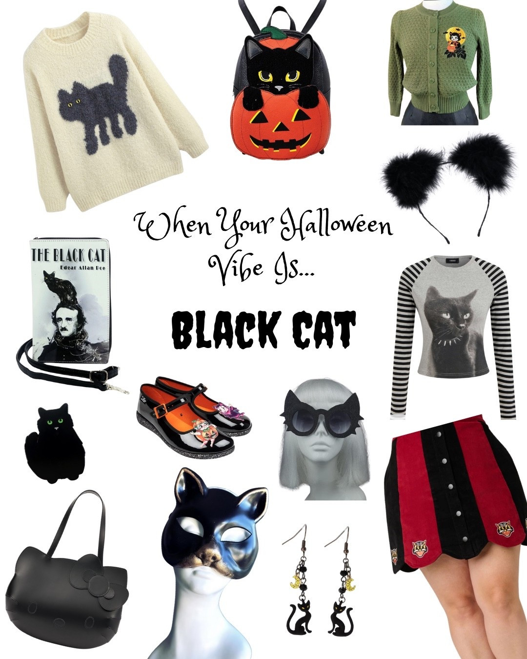 When Your Halloween Vibe Is…Black Cat! 

Style ideas for the meow-gical & purrrfect! 

#halloween #blackcat

#LTKGiftGuide #LTKSeasonal #LTKHalloween