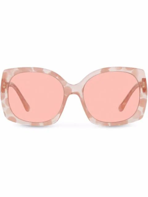 Dolce & Gabbana Eyewear Lunettes De Soleil Print Family Oversize - Farfetch | Farfetch Global