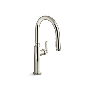 KOHLER Edalyn By Studio McGee Single Handle Pull Down Sprayer Kitchen Faucet With Sprayhead in Vi... | The Home Depot