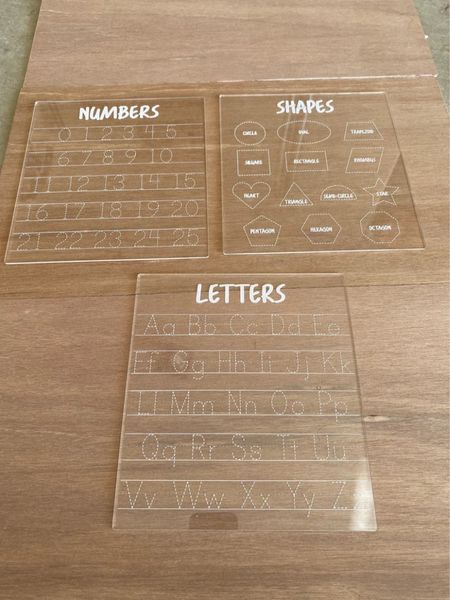 Letter tracing acrylic boards for toddlers 

#LTKkids #LTKfamily
