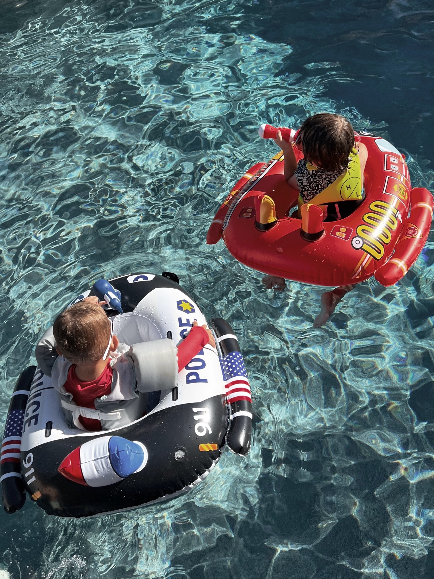 Fire truck & police pool floats // Pool floats with water guns // Kids pool toys

#LTKSeasonal #LTKFindsUnder50 #LTKSwim