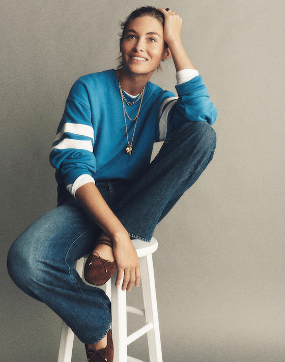 Crewneck Varsity Sweatshirt | Madewell