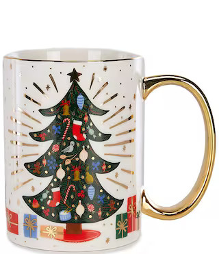 Rifle Paper Co. Holiday Nutcracker Christmas Tree Porcelain Mug | Dillard's | Dillard's