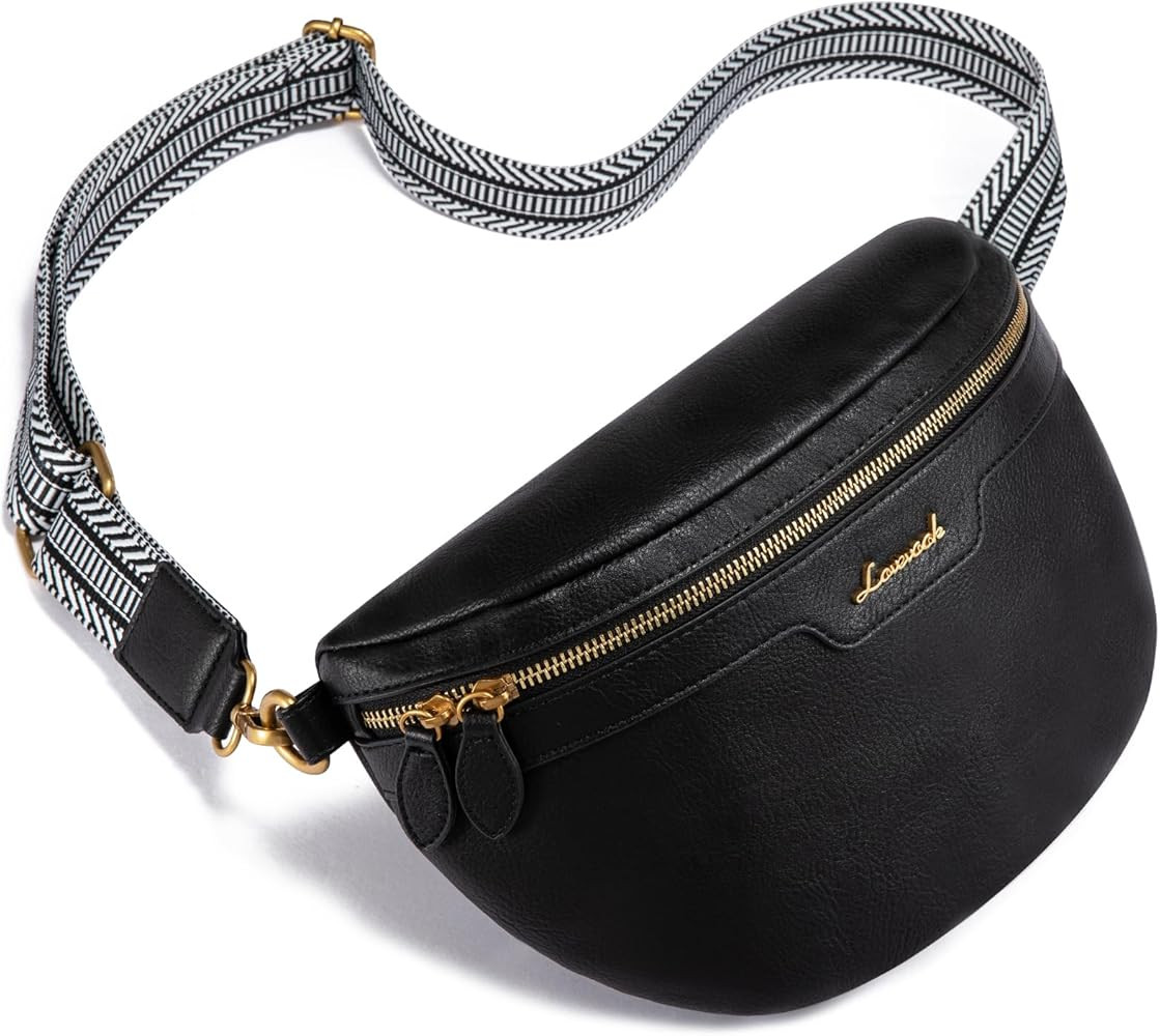 LOVEVOOK Fanny Packs for Women Cross Body, Vegan Leather Belt Bag for Women, Waterproof Sling Pur... | Amazon (US)