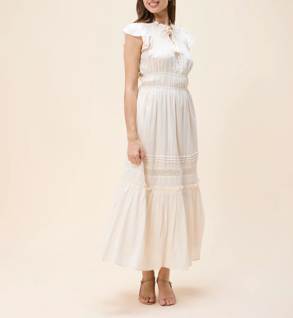Indira Ankle Dress | Buttercream | Cleobella
