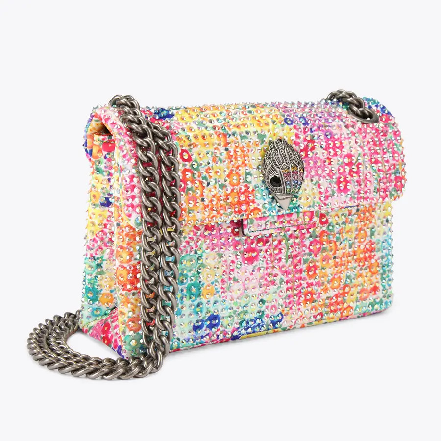 floral couture mini fabric kenisngton bag | Kurt Geiger US