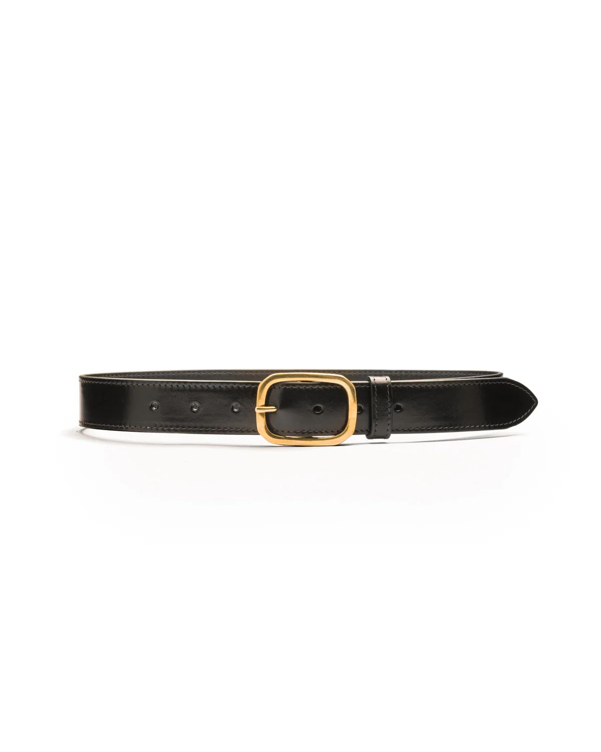 Isabella black leather waist belt | Black & Brown London
