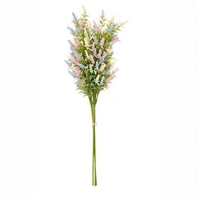 Pastel Heather and Greenery Stem, Green/multicolor, 12L x 5W 30H , Paper | Kirkland's Home | Kirklands