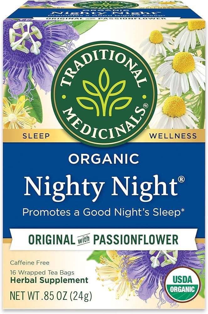Traditional Medicinals Tea, Organic Nighty Night, Relax & Get a Good Night's Sleep, 16 Tea Bags (... | Amazon (US)