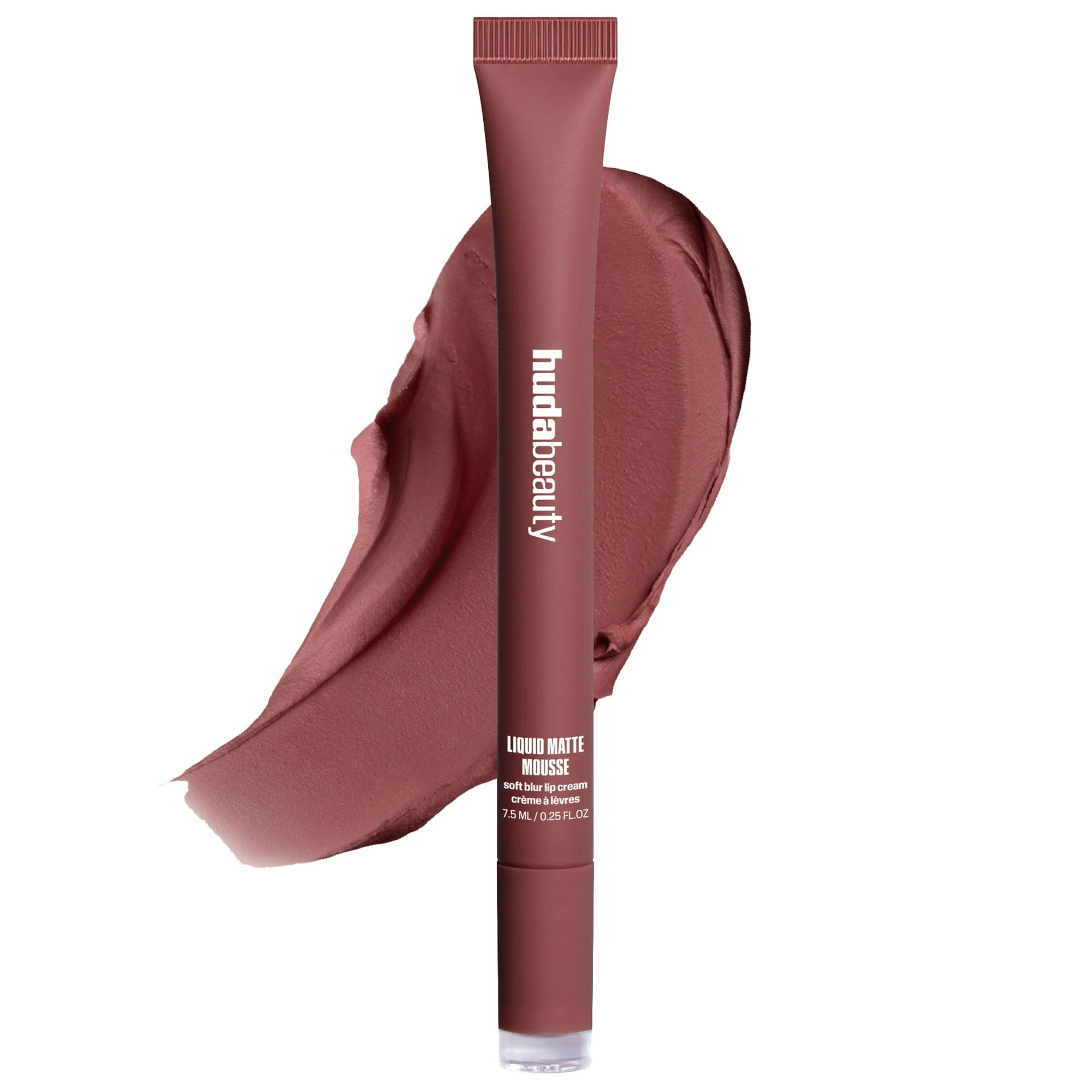 HUDA BEAUTY Liquid Matte Mousse Soft Blur Lip Cream Berry Brown 0.25 oz/7.5 ml | Sephora (US)