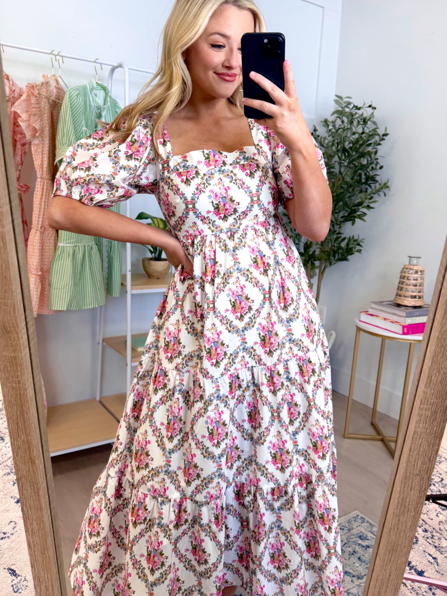 Summer floral maxi dress 