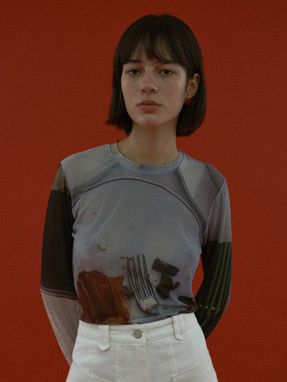 PRINTING JERSEY TOP | (주)더블유컨셉코리아/W Concept(KR)