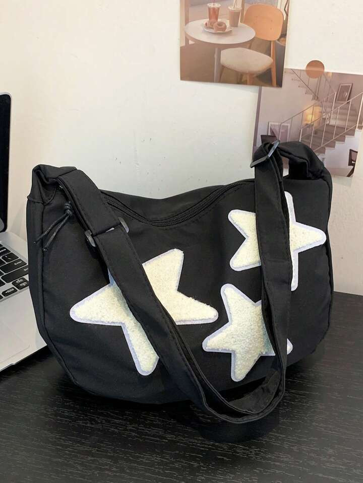 Malist Star Decor Flap Square Bags Large Crossbody Bag For Women, Fashion Handbag Cell Phone Purs... | SHEIN