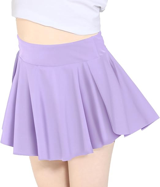 Skort Girls, Athletic Skirts for Tennis Golf, Butterfly Flowy Shorts for Kids, Shorts with Pocket | Amazon (US)
