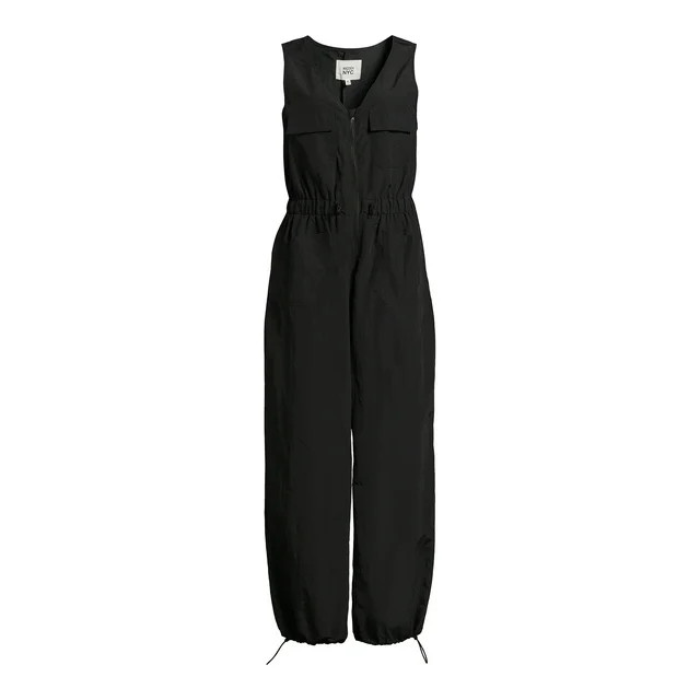 Madden NYC Juniors Parachute Jumpsuit, Sizes XS-3XL - Walmart.com | Walmart (US)