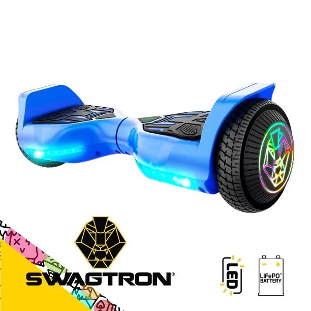 SWAGTRON SwagBOARD Twist T580 Hoverboard with Light-Up LED Wheels & Exclusive LiFePo™ Battery (... | Walmart (US)